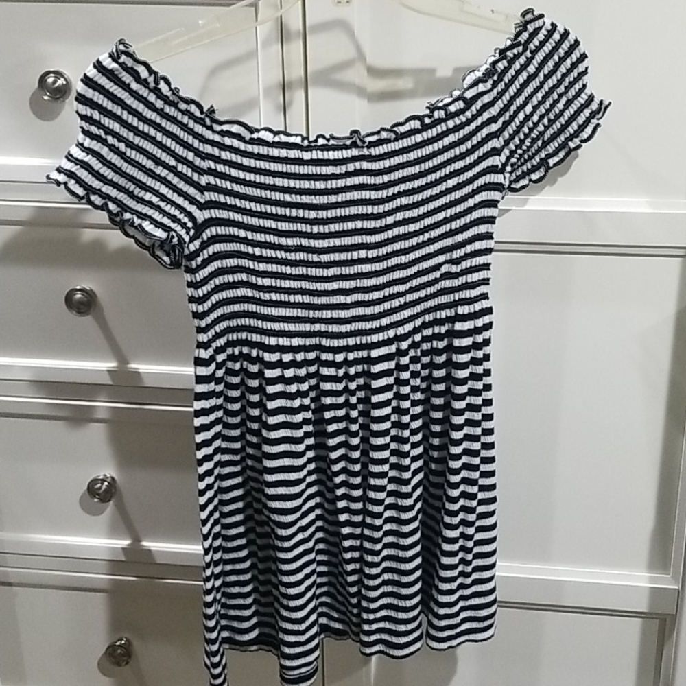 MLLP off the shoulder babydoll top
